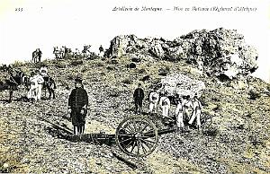 ALGERIE- ARTILLERIE DE MONTAGNE - MISE EN BATTERIE